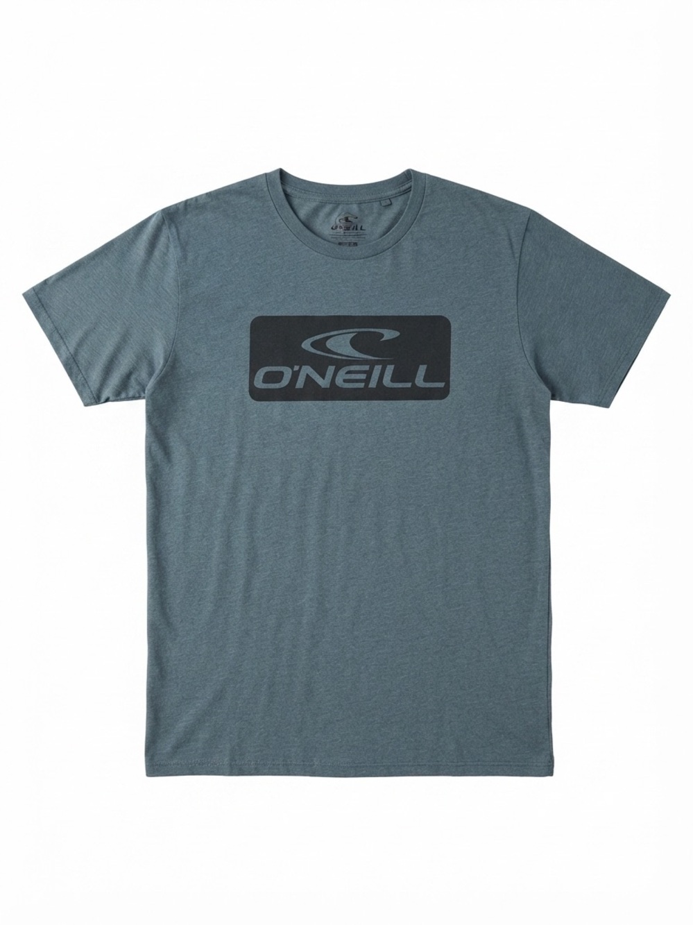 O'Neill Heather Blue Box Logo Graphic T-Shirt Medium M